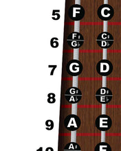 Load image into Gallery viewer, Cello Fingerboard Poster – Nashville Numbers & Circle of 5ths Charts