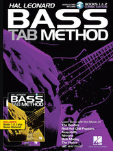 Load image into Gallery viewer, Hal Leonard Bass Tab Method Combo Edition of Books 1 &amp; 2 with Online Audio | HL00368645 | Book/Online Audio Pack