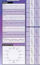 Load image into Gallery viewer, Bass guitar fingerboard chart, practice exercises and Circle of Fifths reference