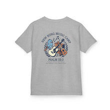 Load image into Gallery viewer, New Song Music Camp Kids T‑Shirt — Psalm 33:3 Camp Choir Tee