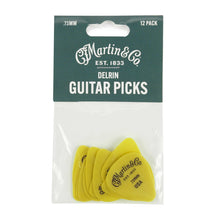 Load image into Gallery viewer, Martin Delrin Guitar Pick Pack 18A0154 YELLOW - .73MM - 12 Pack