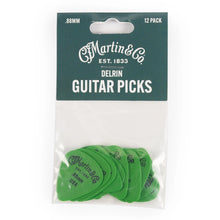 Load image into Gallery viewer, Martin Delrin Guitar Pick Pack 18A0155 GREEN - .88MM - 12 Pack
