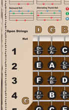 Load image into Gallery viewer, Banjo Poster - Chords Rolls Fretboard Notes - Americana - Open G Tuning Easy Beginner Instructional Chart | A New Song Music