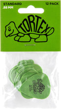 Load image into Gallery viewer, Pack of green guitar picks with Tortex branding on a white background