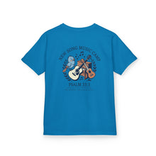 Load image into Gallery viewer, New Song Music Camp Kids T‑Shirt — Psalm 33:3 Camp Choir Tee