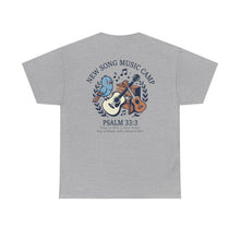 Load image into Gallery viewer, Music Camp T-Shirt — Guitar &amp; Bird Camp Tee ("Music Camp" design)