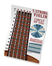 Load image into Gallery viewer, Sheet music for a 5-string violin with a circle of fifths chart on a white background