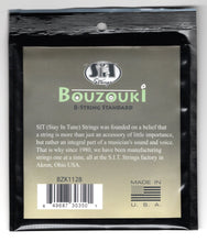 Load image into Gallery viewer, S.I.T. Greek Bouzouki Strings | SIT BZK1128 8 String Loop End Silver and Steel (11-28)