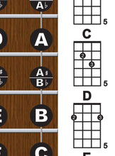 Load image into Gallery viewer, Irish Tenor Banjo Fretboard and Chord Poster