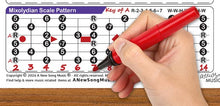 Load image into Gallery viewer, Lap Steel G High Bass Tuning (GBDGBD) Scale &amp; Fretboard Chart
