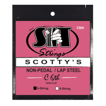 Load image into Gallery viewer, S.I.T. Lap Steel Guitar Strings | C6th 6 String (15-36 ) SC6C6TH | Nickel Semi-Flat wound Non-Pedal Guitar Strings