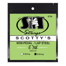 Load image into Gallery viewer, S.I.T. Lap Steel Guitar Strings | E7th 8 String (15-56) SC8E7TH | Nickel Semi-Flat wound Non-Pedal Guitar Strings