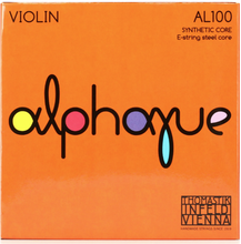 Load image into Gallery viewer, Thomastik-Infeld AL100 Alphayue Violin String Set | 4/4 Size with Steel E Medium Tension