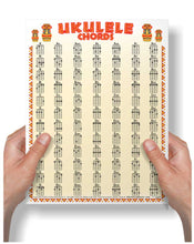 Load image into Gallery viewer, Ukulele 84 Chord Tribal Poster