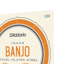 Load image into Gallery viewer, D'Addario Tenor Banjo Strings | EJ63 4 String Medium Loop End Nickel (9-30)