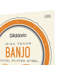 Load image into Gallery viewer, D'Addario Irish Tenor Banjo Strings | EJ63i 4 String Medium Loop End Nickel (12-36)