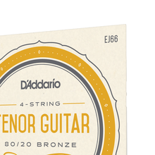 Load image into Gallery viewer, D'Addario Tenor Guitar Strings | EJ66 4 String Ball End 80/20 Bronze (10-32)