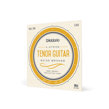 Load image into Gallery viewer, D'Addario Tenor Guitar Strings | EJ66 4 String Ball End 80/20 Bronze (10-32)