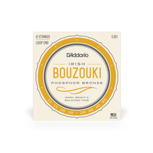 Load image into Gallery viewer, D'Addario Irish Bouzouki Strings | EJ81 8 String Loop End Phosphor Bronze (11-40)