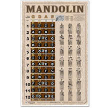 Load image into Gallery viewer, Mandolin Americana Style Fretboard and Chord Poster