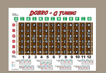 Load image into Gallery viewer, Dobro G Tuning Fretboard, Chord &amp; Rolls Poster