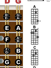 Load image into Gallery viewer, Left Handed Mandolin Fretboard and Chord Poster